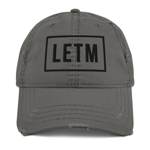LETM Dad-Hat Grau mit schwarzem LETM Box-Stick