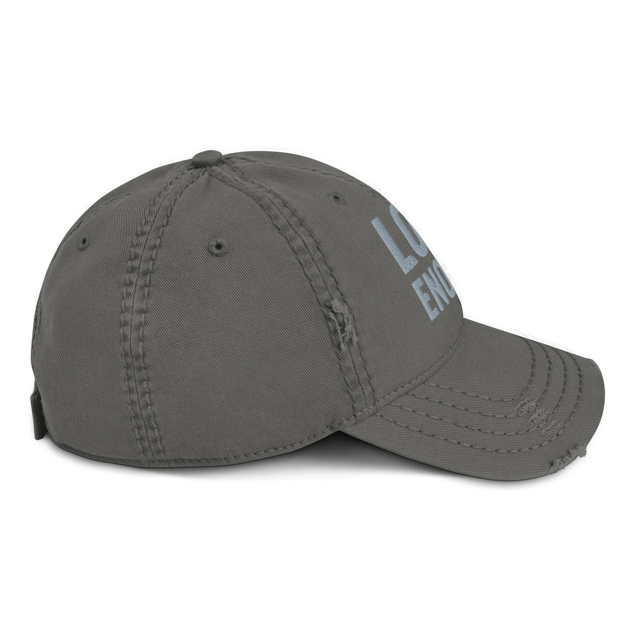 LETM Dad-Hat Grau mit Stick LOUD ENOUGH