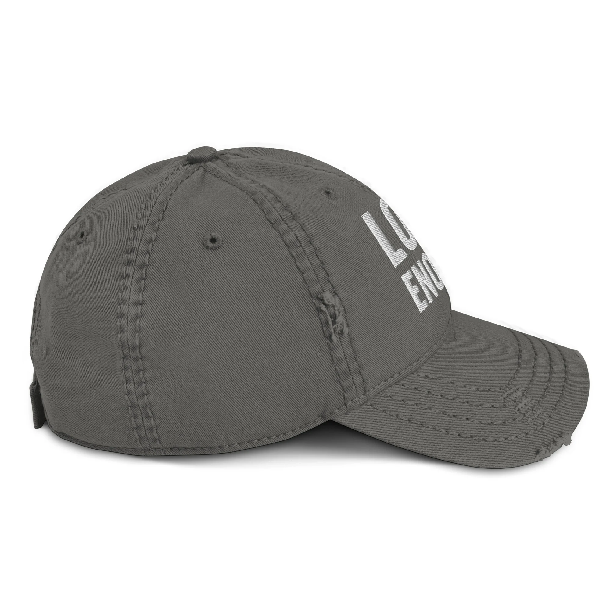 LETM Dad-Hat Grau mit Stick LOUD ENOUGH