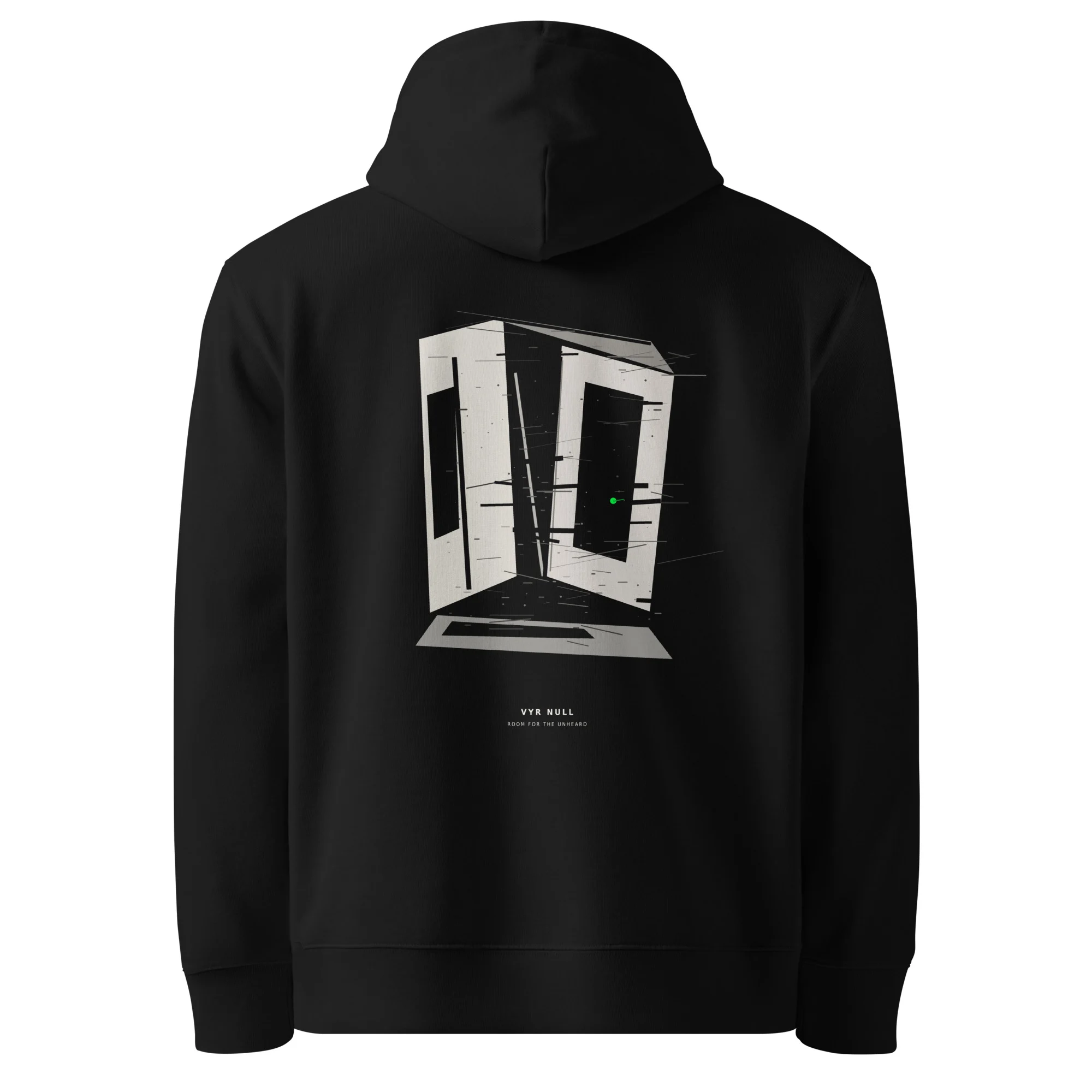 Room For The Unheard - Hoodie mit Kunstdruck aus Bio-Baumwolle – LETM × VYR NULL Artist Collabs - Rücken
