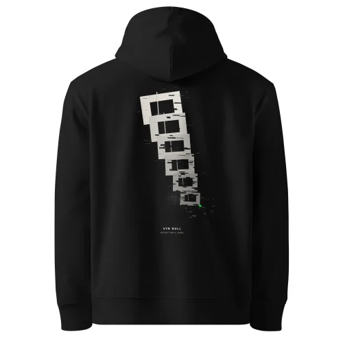 Repeat Until Gone — VYR NULL × LETM Hoodie Black - Rückansicht