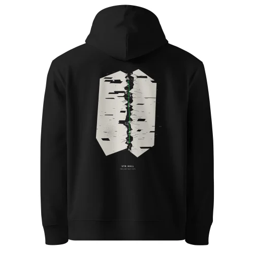 The Line That Cuts — VYR NULL × LETM Hoodie Black - Back