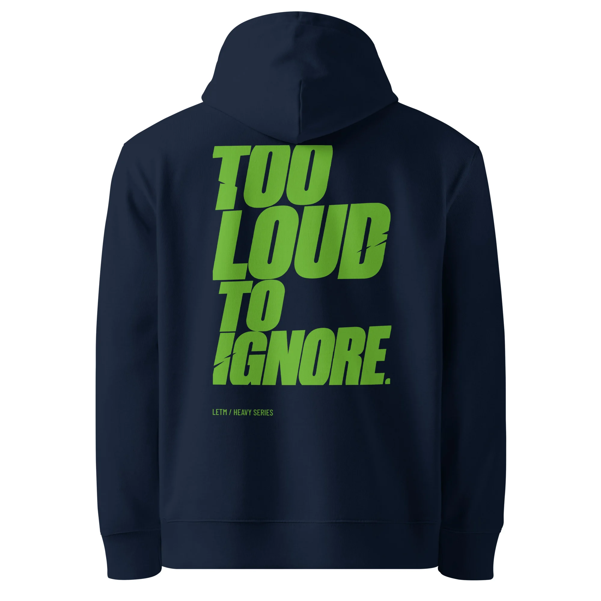 Hoodie aus Bio-Baumwolle - Navy - Too Loud To Ignore