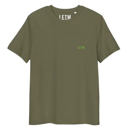 Too Loud To Ignore - Streetwear Statement-T-Shirt khaki aus Bio-Baumwolle – LETM Heavy Series - Front