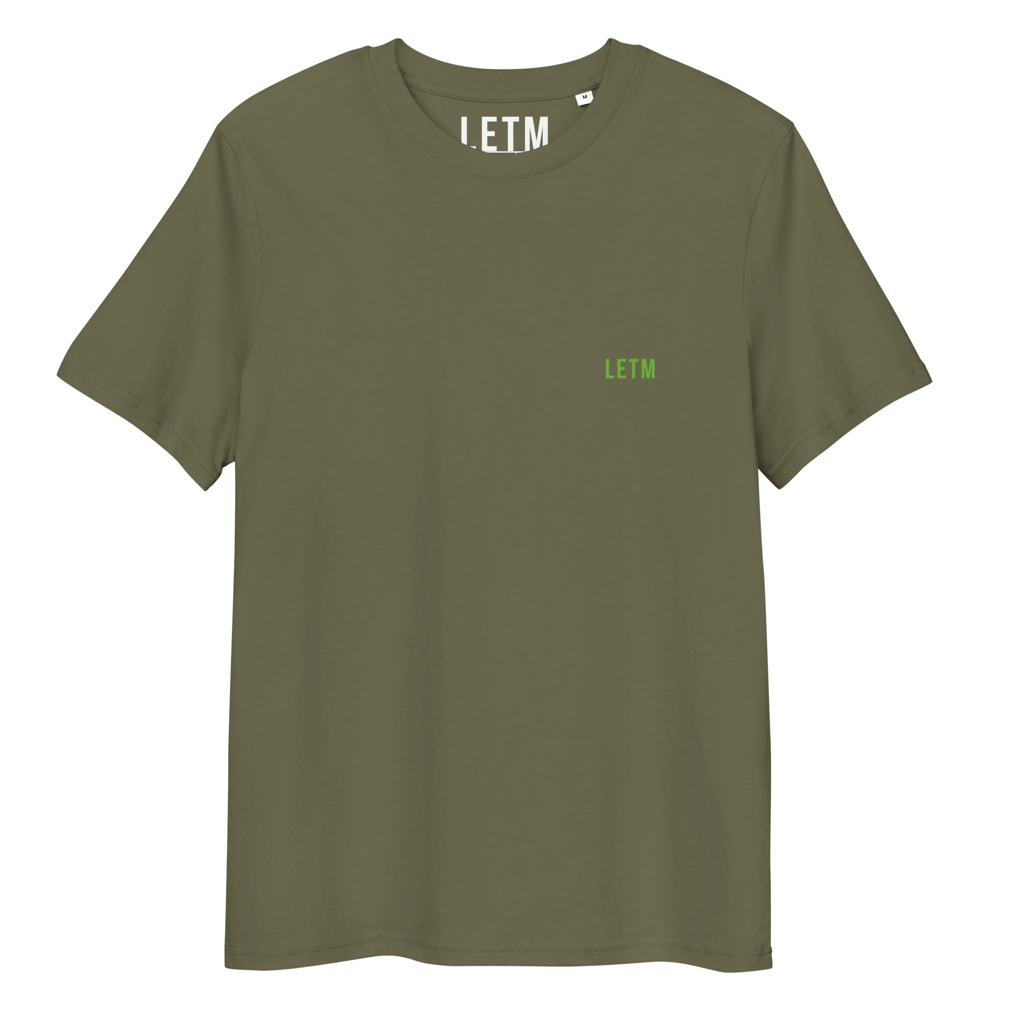 Too Loud To Ignore - Streetwear Statement-T-Shirt khaki aus Bio-Baumwolle – LETM Heavy Series - Front