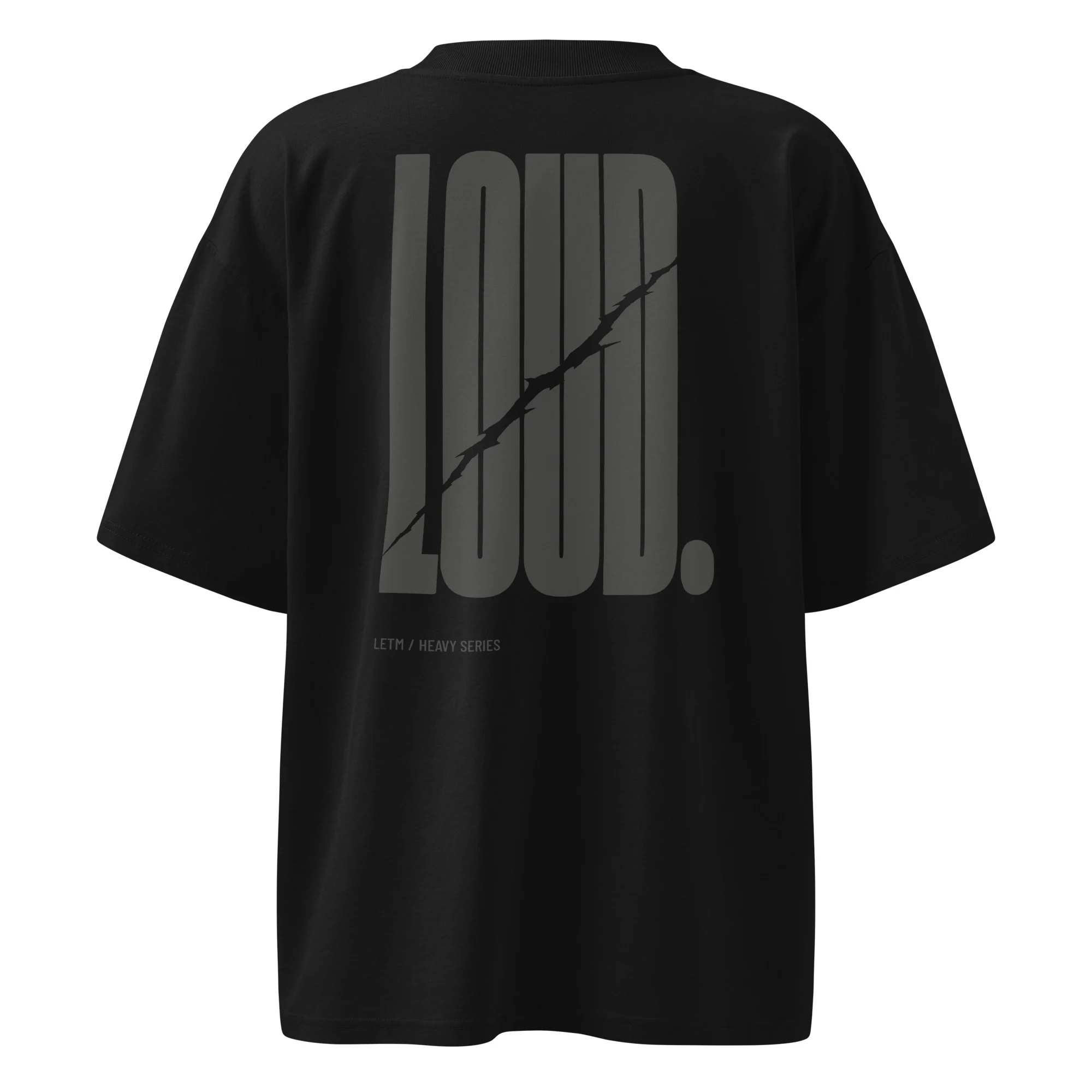Oversized T-Shirt schwarz - LOUD - LETM Heavy Series