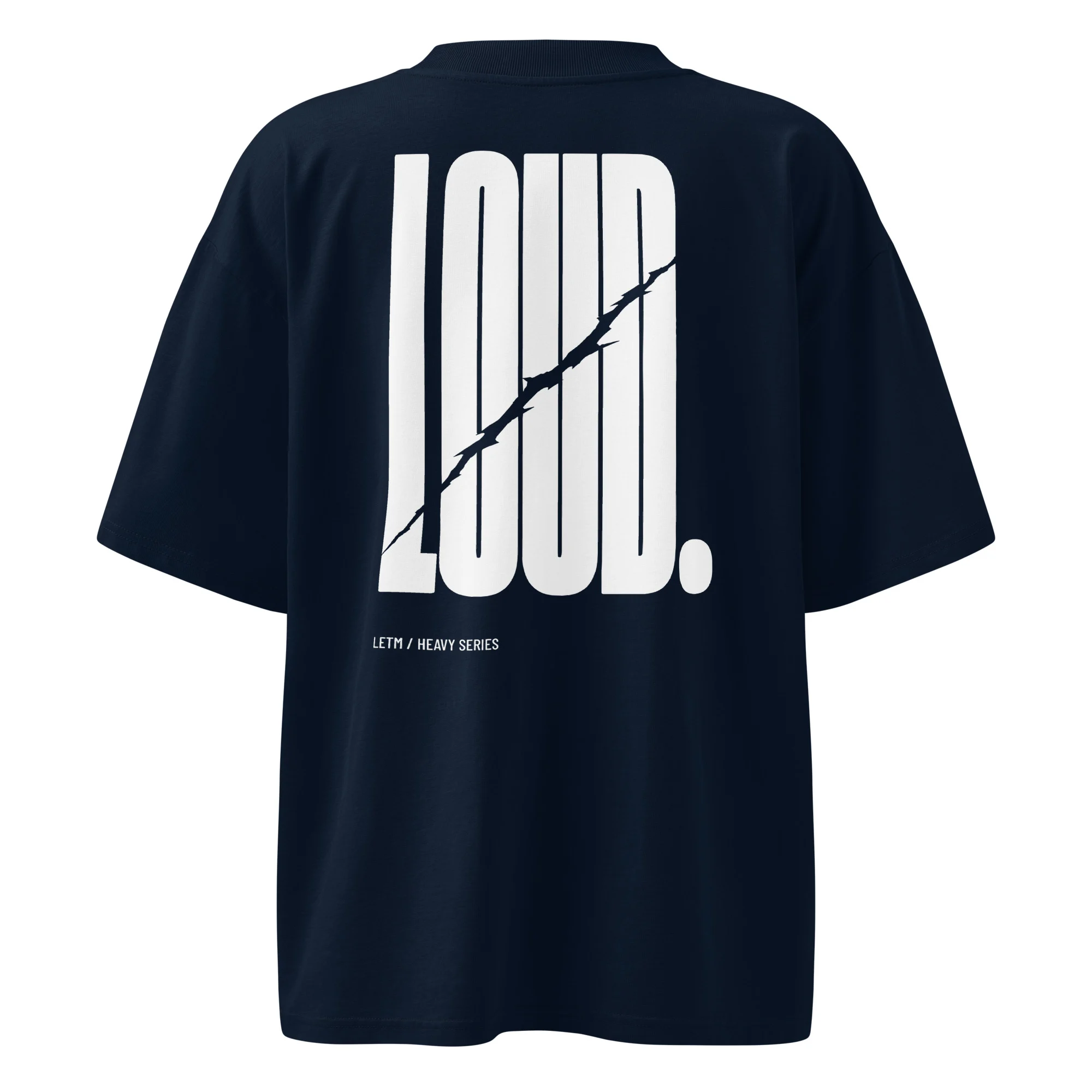 Oversized Streetwear T-Shirt, Schwarz - LOUD - LETM Heavy Series