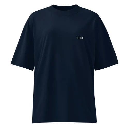 Oversized Streetwear T-Shirt, French Navy - LOUD - LETM Heavy Series