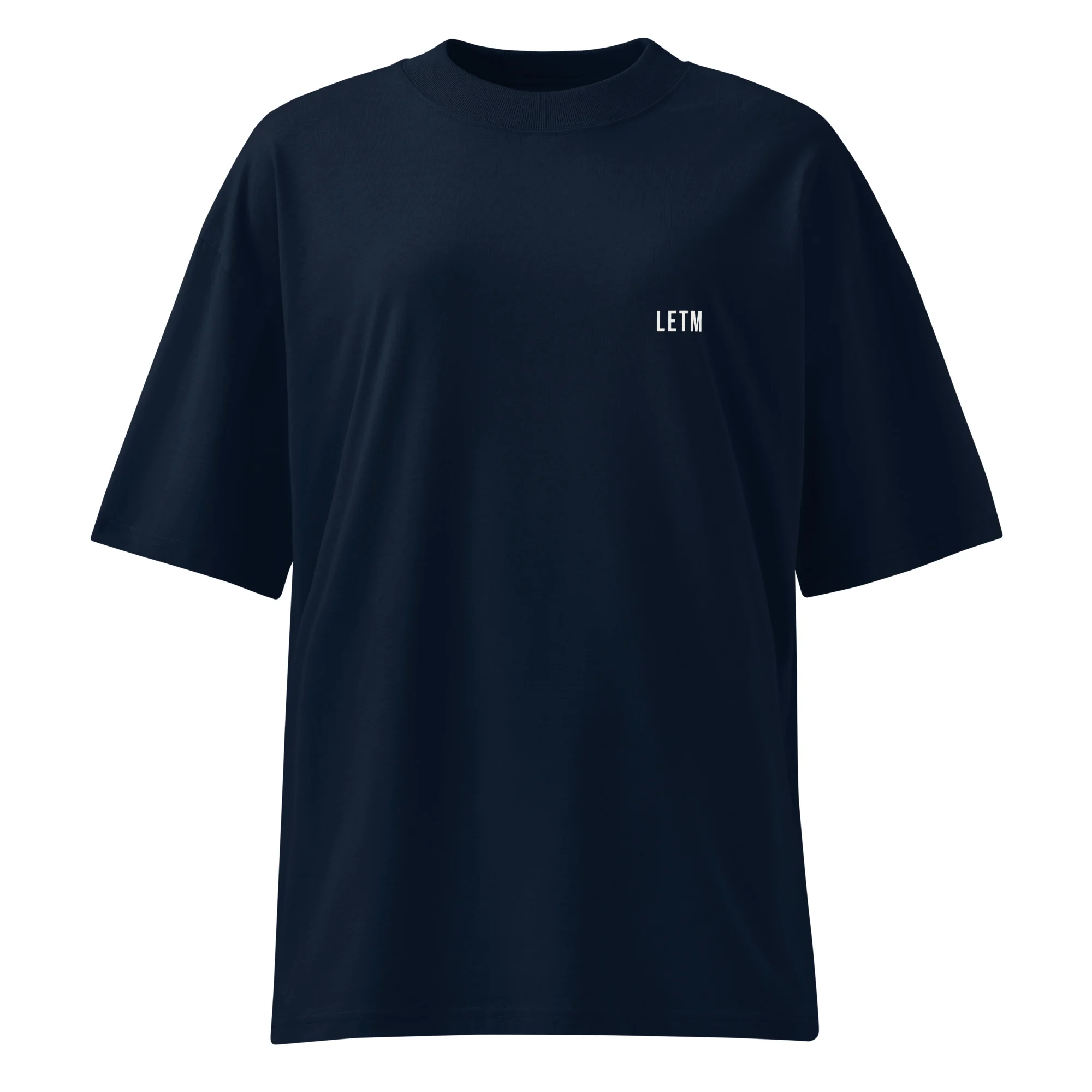 Oversized Streetwear T-Shirt, French Navy - LOUD - LETM Heavy Series