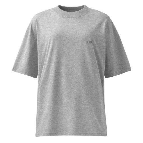 Streetwear Oversized T-Shirt, Bio-Baumwolle, Grau - We Are Loud Enough To Matter