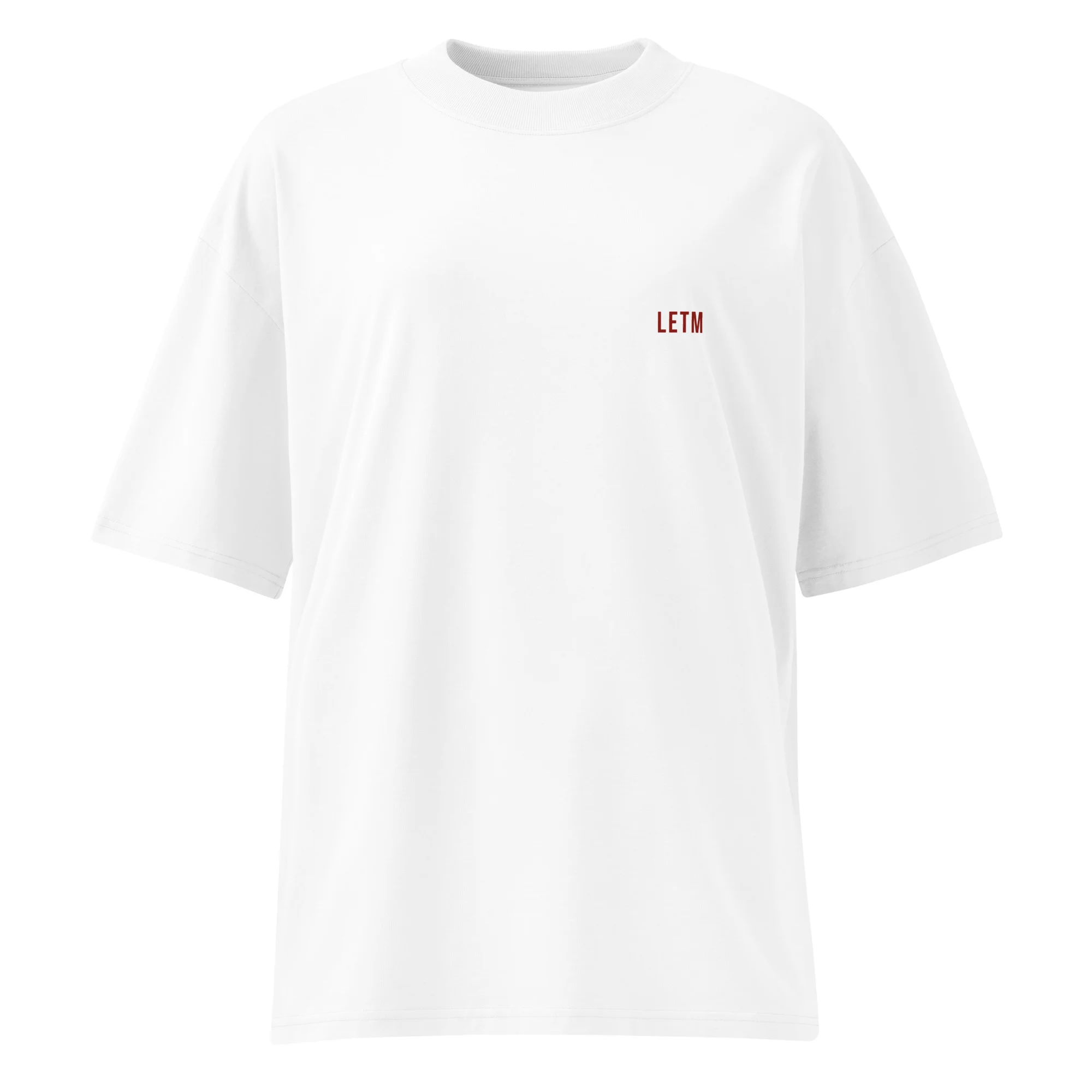 Oversized Organic T-Shirt, Weiß - LOUD - LETM Heavy Series